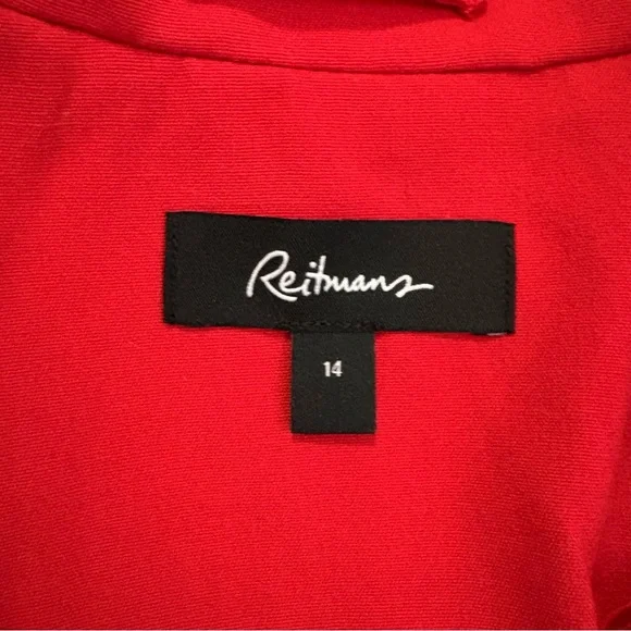 Reitmans Red Blazer Women’s Tailored Career Work Jacket Women’s 14 - Picture 8 of 15